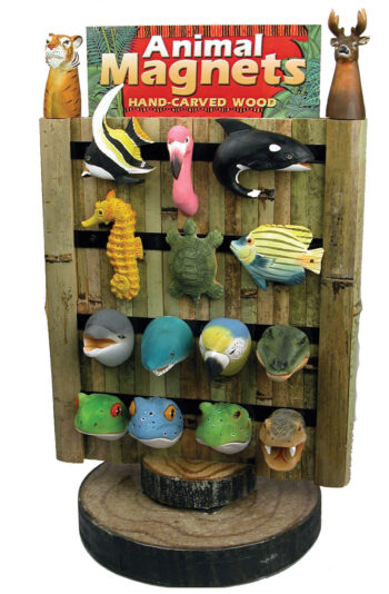 Carved Wood Magnet Two-Sided Display Deal