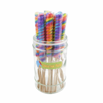 Twister Pop Glass Display Jar
