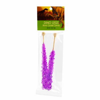 Purple/Grape Dino Legs Rock Crystal Candy Peg Bag