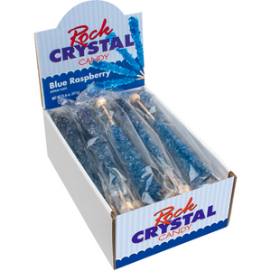 Blue Raspberry 24ct Rock Crystal Candy Self Merchandising Box