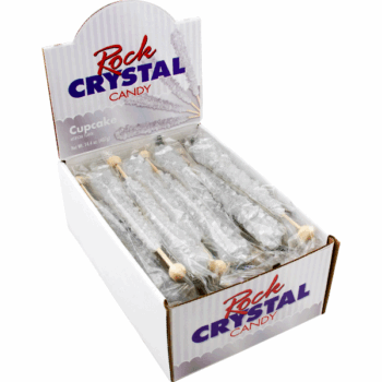 Silver Shimmer/Cupcake 24ct Rock Crystal Candy Self Merchandising Box