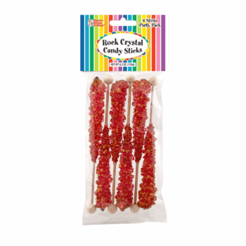 Red/Cherry Rock Crystal Candy 6 Stick Party Pack